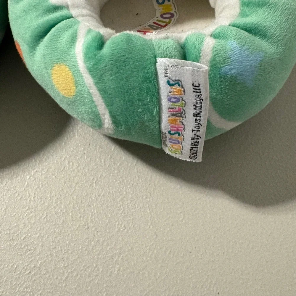 Squishmallows Carol the Christmas‎ Tree Slippers Green Santa Hat Kids Size 13/1